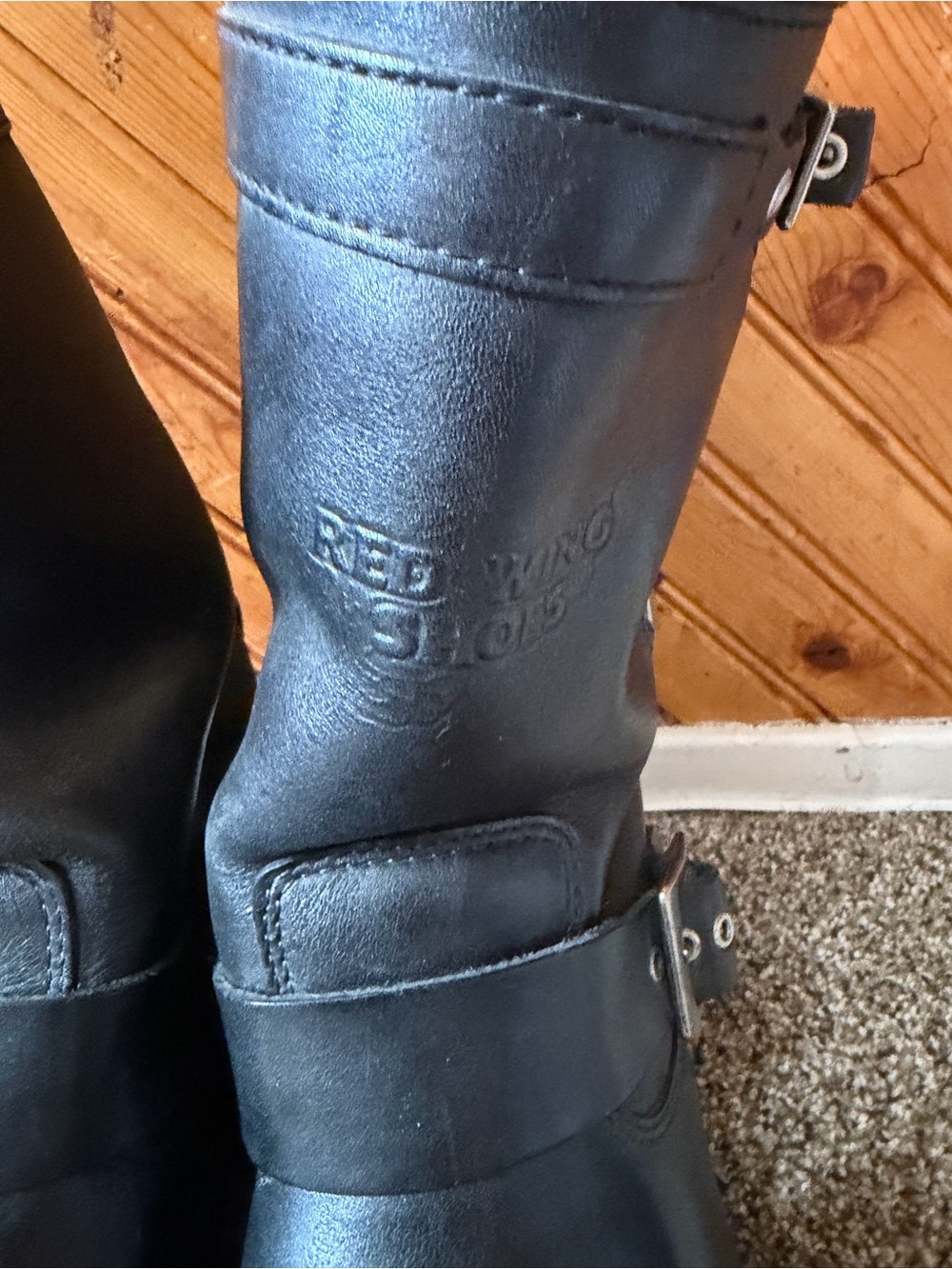 Red Wing engineer boots 988 size 10E - Picture 3 of 8